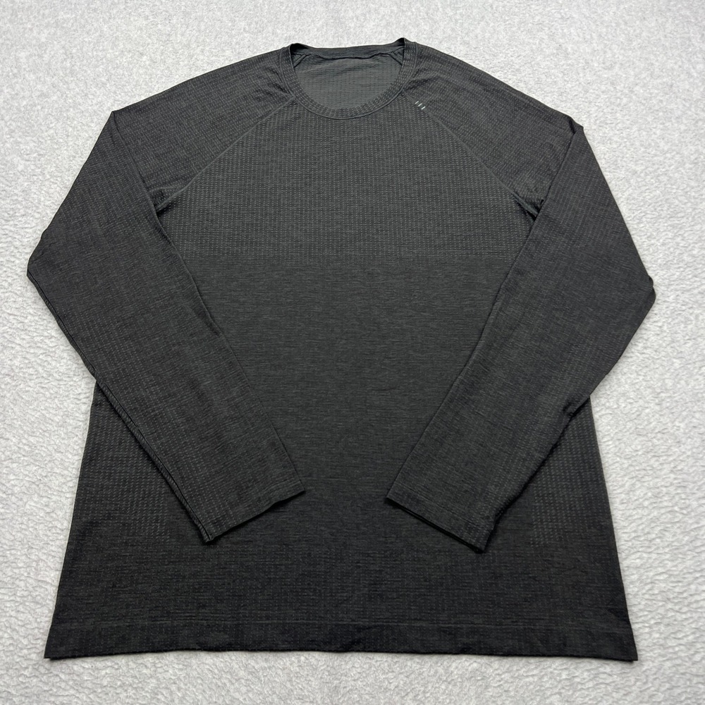 Lululemon Metal Vent Tech Shirt Mens Large Gray Long Sleeve Crew Pullover Tee